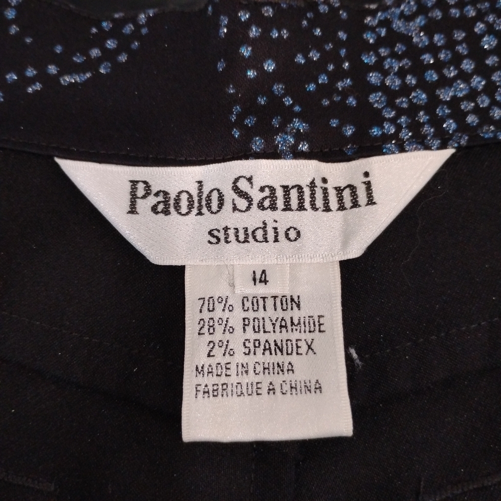 PAOLO SANTINI COTTON BLEND PANTSUIT - Picture 2 of 13